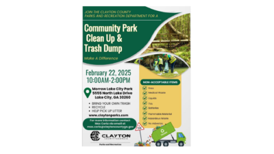 Parks and Recreation for Community Park Clean Up & Trash Dump